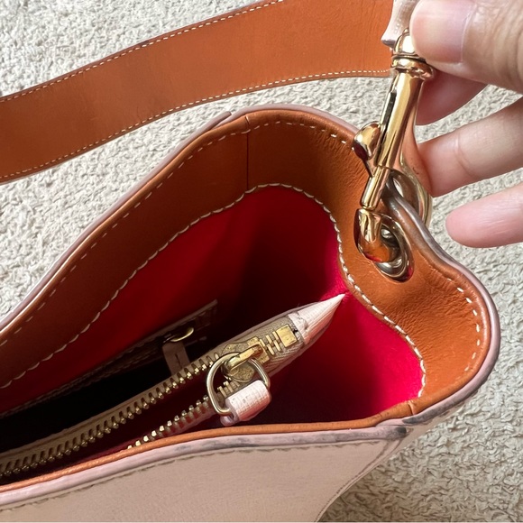 Dooney & Bourke Light Pink Leather Shoulder Bag READ! - Picture 5 of 14